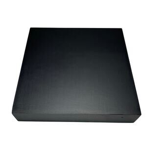 Pack of 10 - Square Black Matte Wood Bases 4"x4"x0.75"